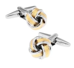 Bedford Gold & Silver Knot Cufflinks