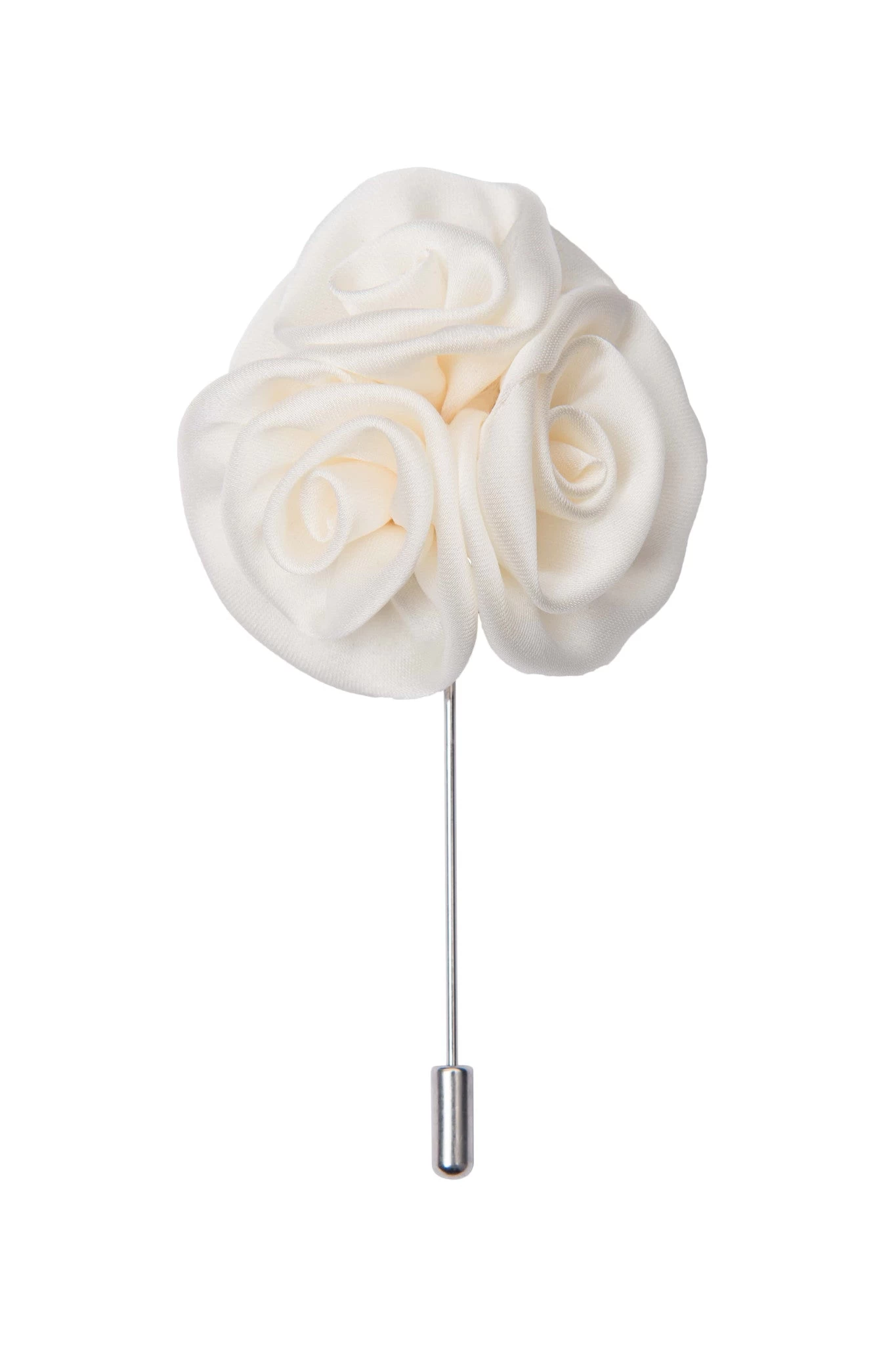 Camden White Lapel Flower - Image 2
