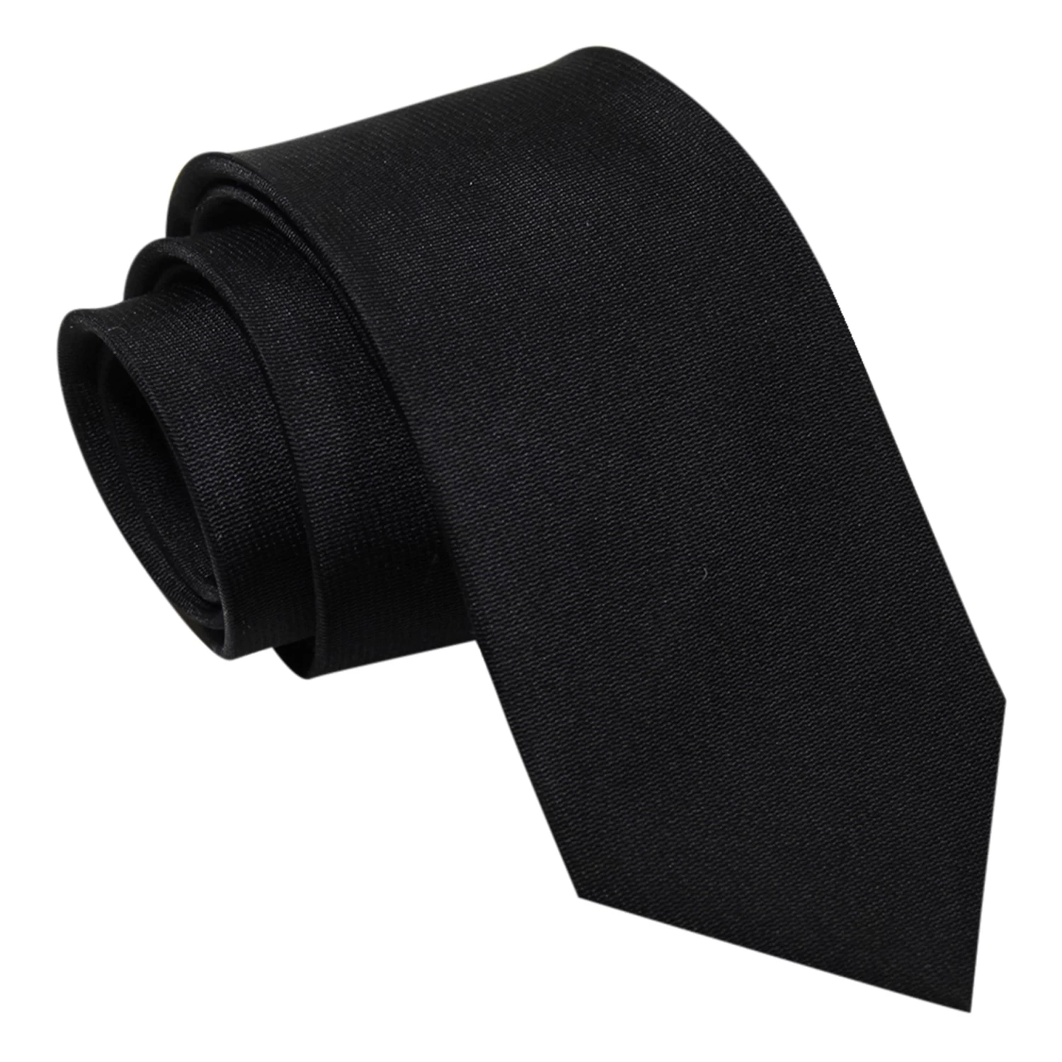 Colebrook Black Silk Tie - Image 2