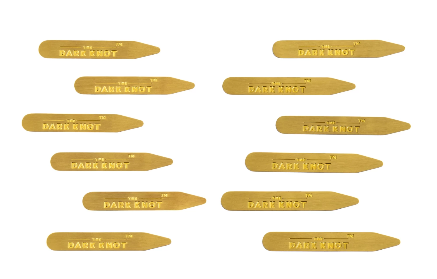 The Dark Knot Brass Collar Stay Gift Set - Image 3