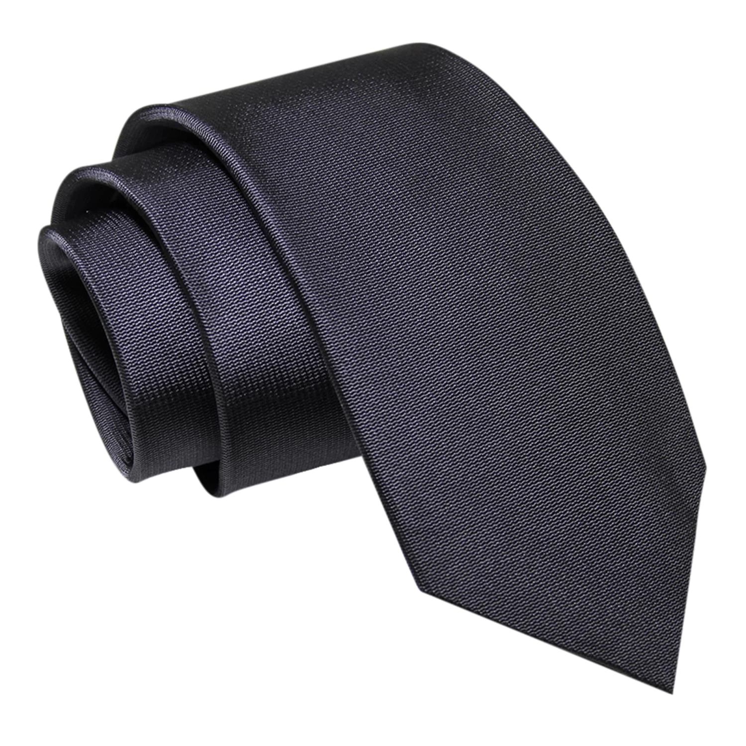 Deerfield Grey Silk Tie - Image 2