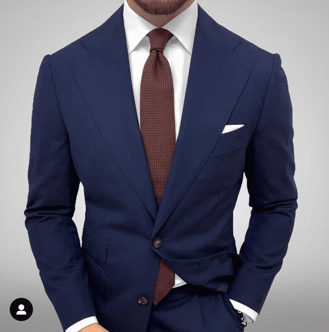 Domaso Grenadine Brown Silk Tie - Image 5