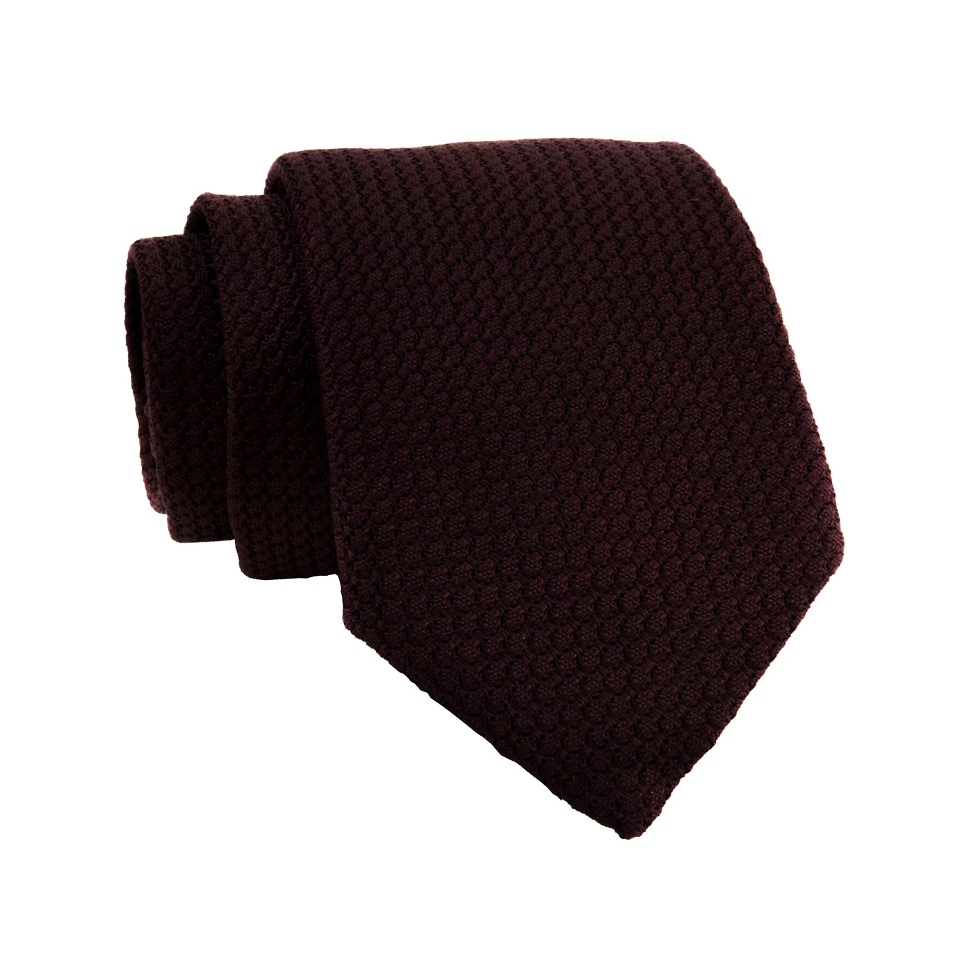 Domaso Grenadine Brown Silk Tie - Image 2
