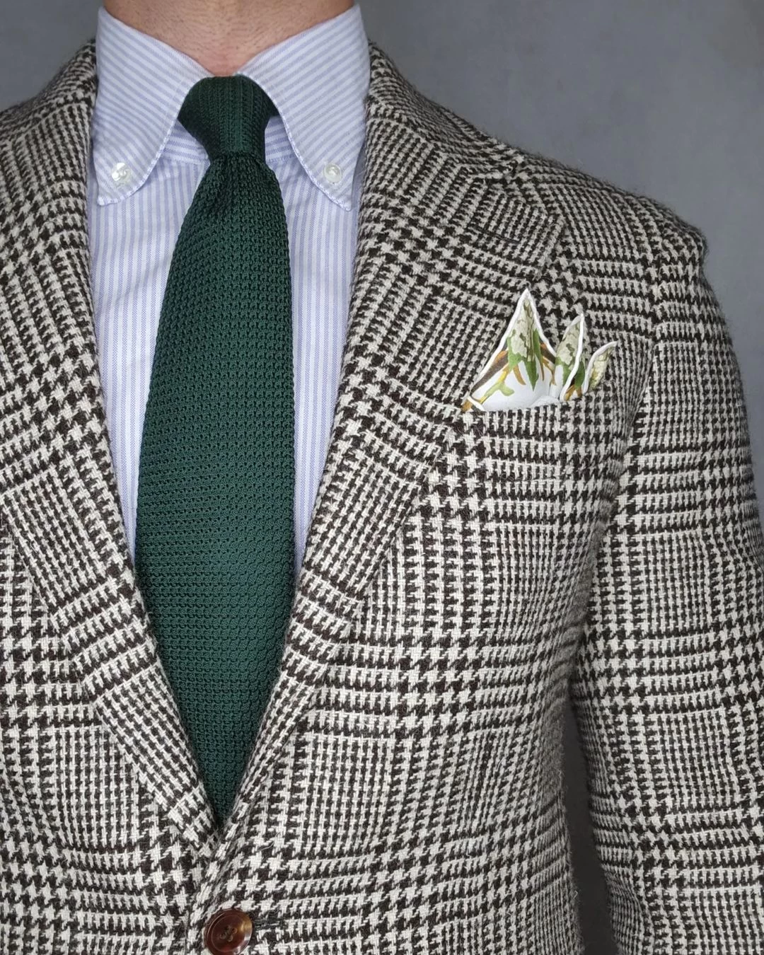 Domaso Grenadine Dark Green Silk Tie - Image 3