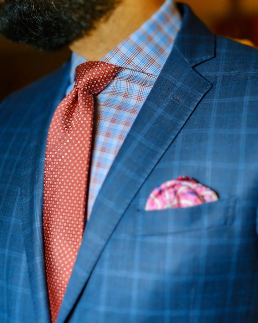 Dorchester Foulard Silk Tie, Burgundy Red / Silver - Image 5