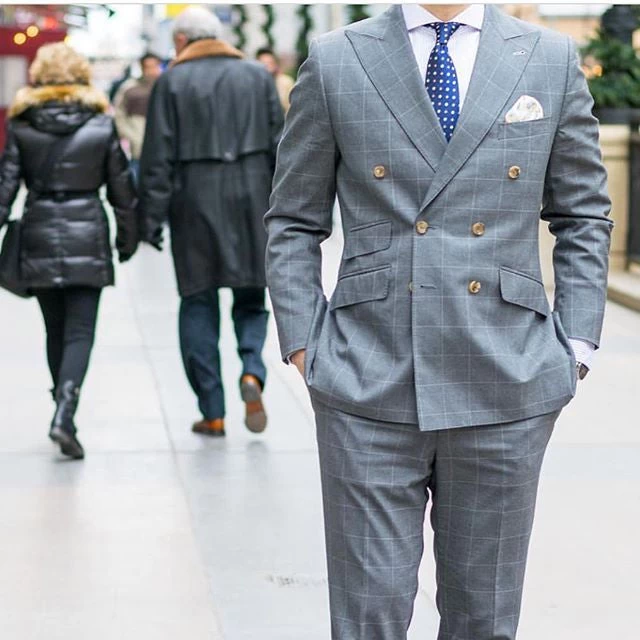 Framingham Abstract Silk Tie, Navy / Orange / Yellow - Image 5