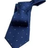 Lake Luzerne Polka Dot Silk Tie, Navy / White / Light Blue