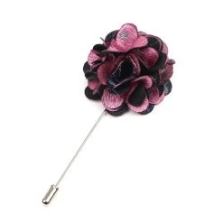 Lake Placid Lapel Flower, Pink / Navy