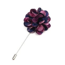 Lake Placid Lapel Flower, Pink / Blue / Navy