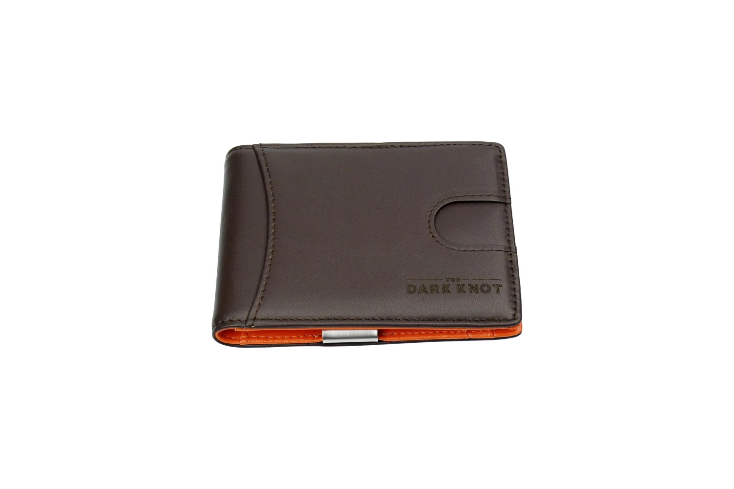 Lexington Slim Leather Wallet, Brown / Orange - Image 2