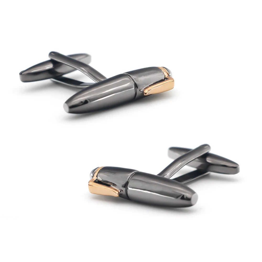 Richmond Pen Gunmetal Rhodium Plated Cufflinks