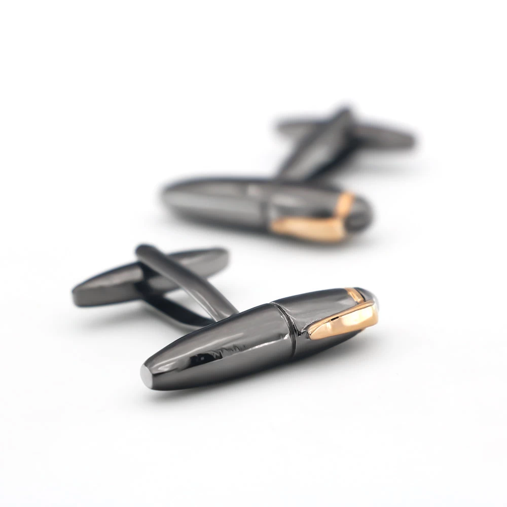 Richmond Pen Gunmetal Rhodium Plated Cufflinks - Image 3