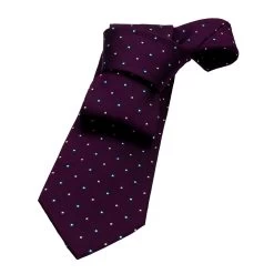 Shelton Abstract Silk Tie, Purple / Navy / Silver