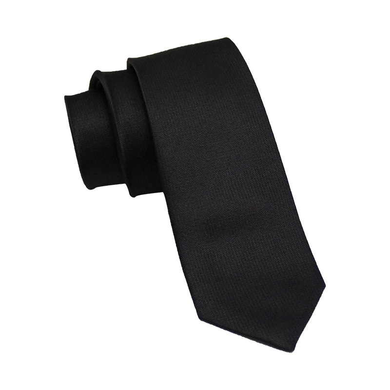 Windsor Grey Skinny Silk Tie - Image 2
